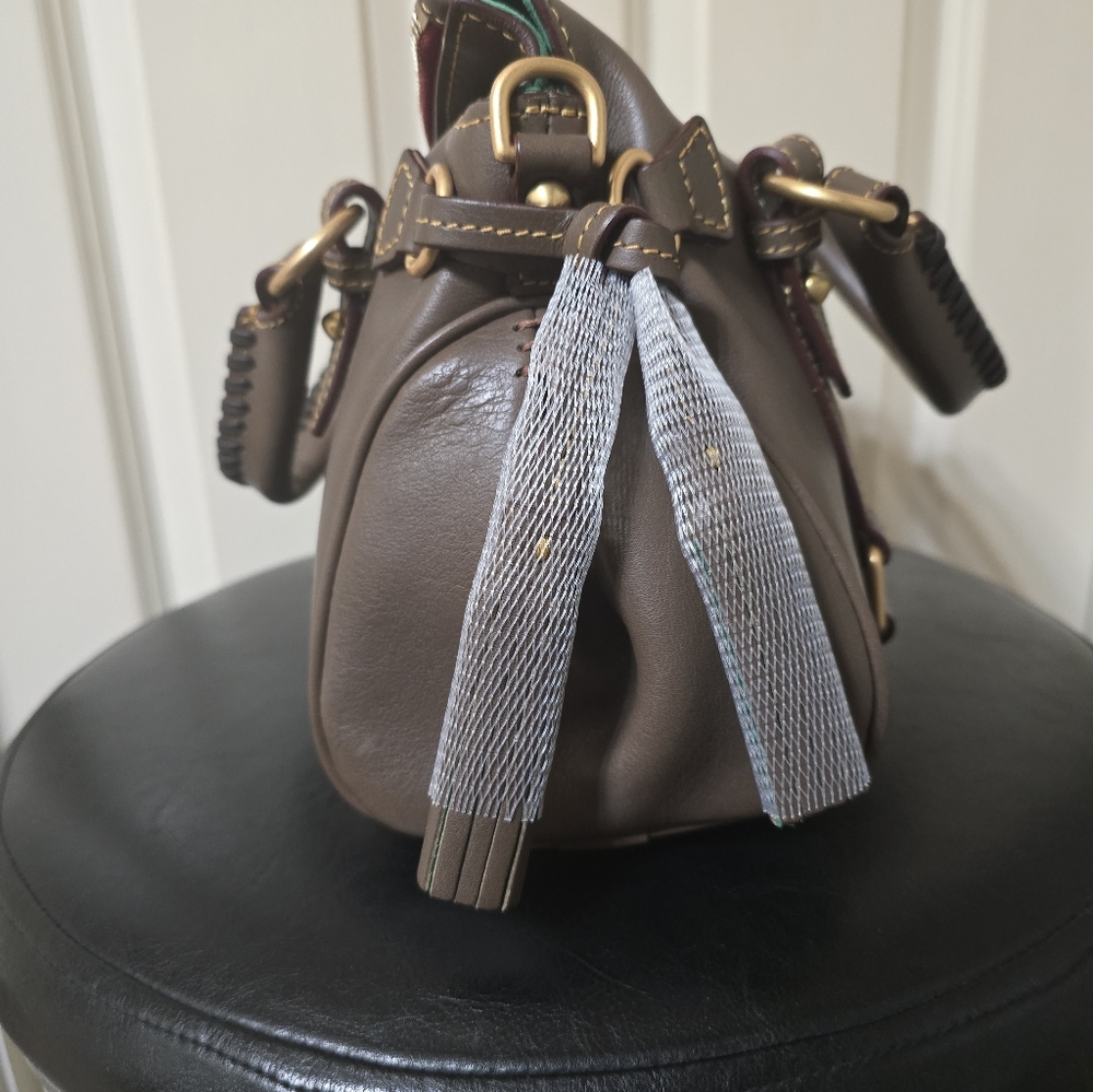 New Dooney Florentine Mini Satchel - Color: Elephant - Picture 3 of 15